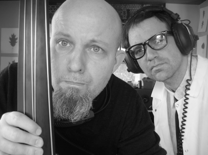 Paul and left-handed upright bass.